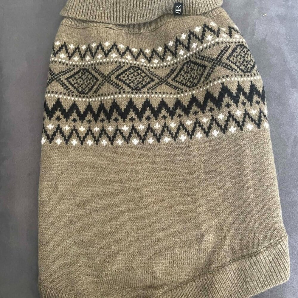 Banana Republic Dog Sweater Sz Large Niall Fair Isle Camo Size L Color: Camo
